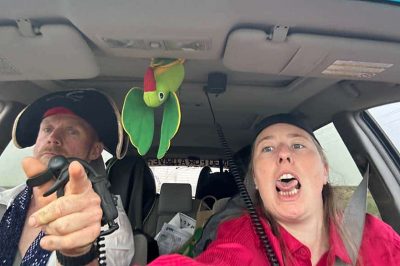 Chris and Jazz with Fadiel Satellite Accelerator in Car